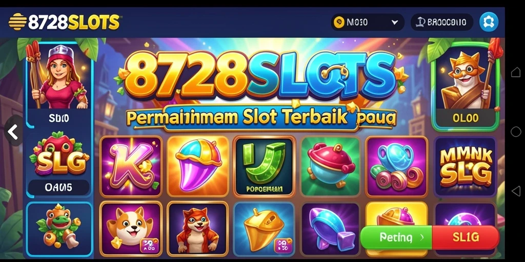 Screenshot gameplay menampilkan aksi seru 8728SLOTS dengan grafis yang memukau.