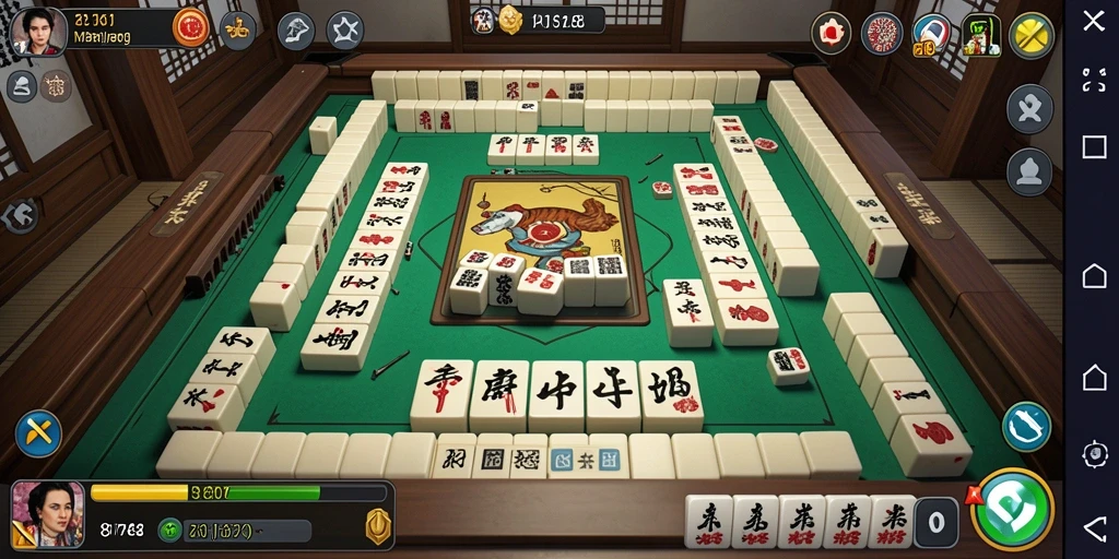 Tampilan gameplay Mahjong dalam 8768 yang menantang dan menarik.