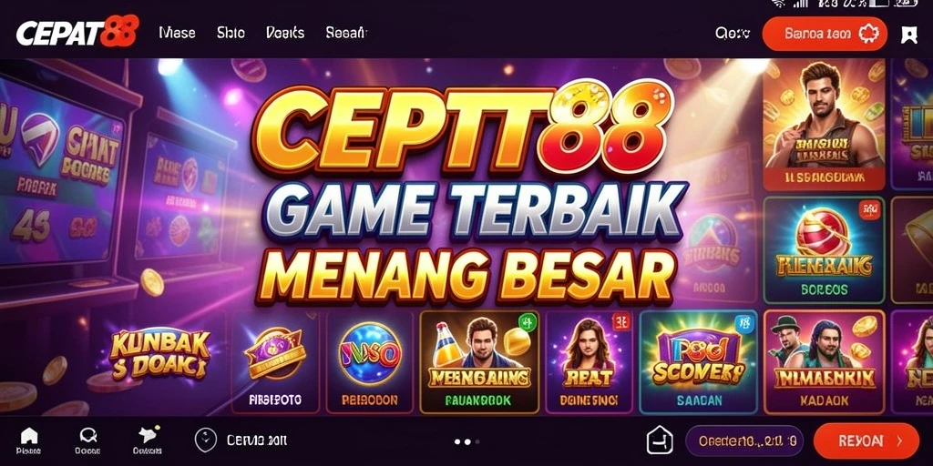 Screenshot menunjukkan gameplay seru Slot dengan berbagai tema menarik.