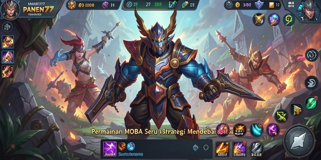 Tampilan menarik dari pertandingan MOBA di PANEN77.