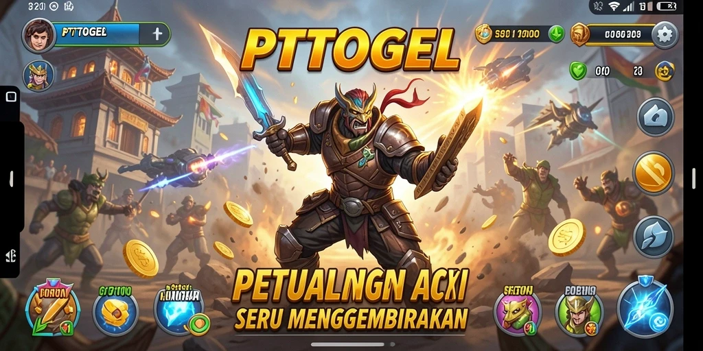 Tampilan gameplay seru dan mendebarkan di PTTOGEL.